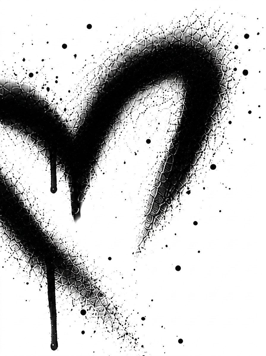 Spray paint heart artwork — Bespoke Atelier New Arrivals